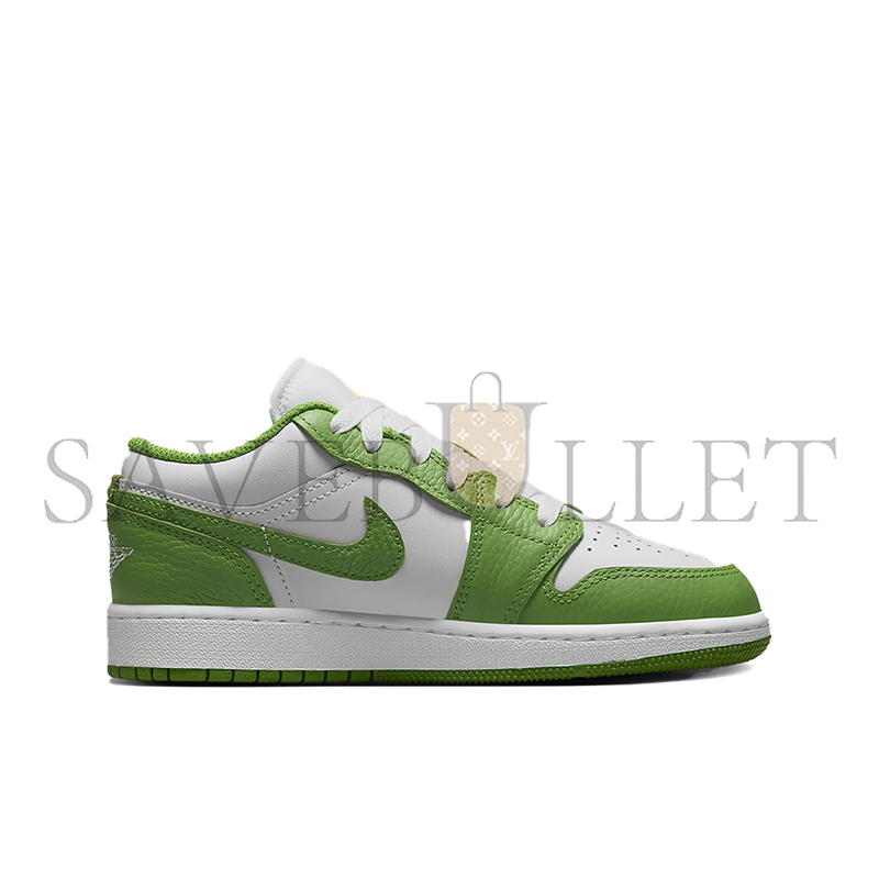 NIKE AIR JORDAN 1 LOW GS CHLOROPHYLL HF4779-100 NIKE AIR JORDAN 1 LOW GS CHLOROPHYLL HF4779-100